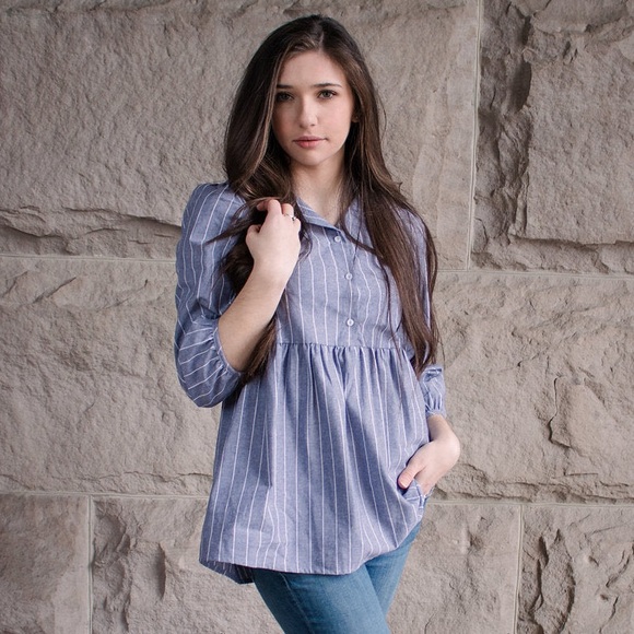 Striped Blouse - Picture 7 of 7